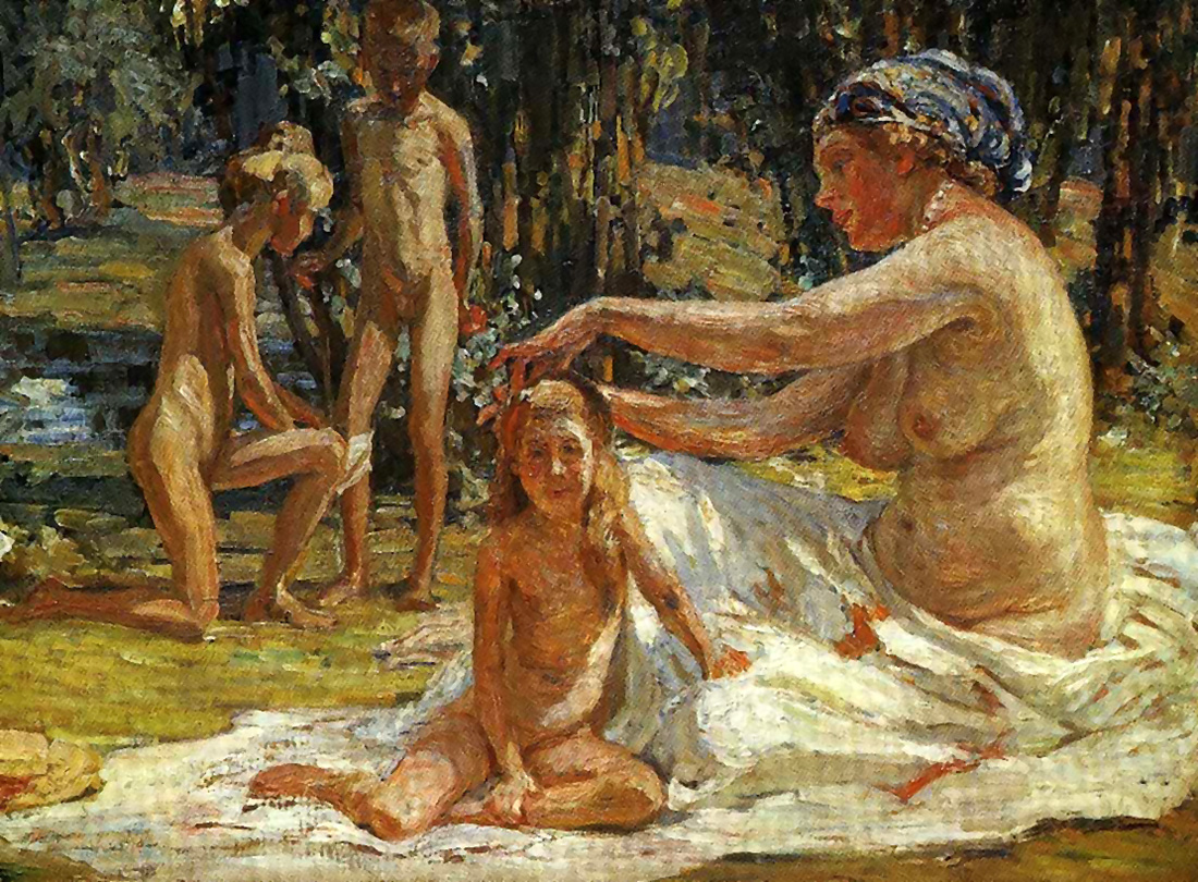 family in the sigulda